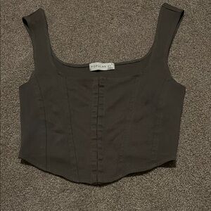 Green Women's Corset Top